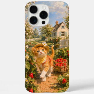iPhone 16 Pro Max Funda para teléfono Jardín de Fresas en Primavera 