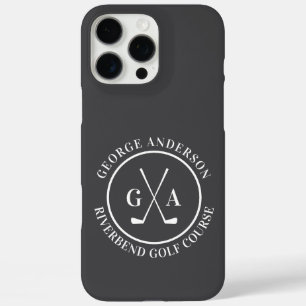 iPhone 16 Pro Max Funda personalizada para cabeza de palo de golf co