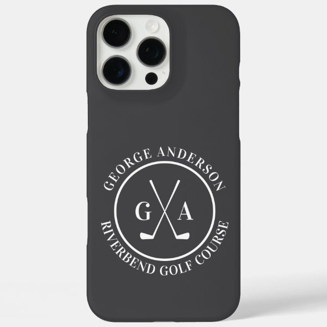 iPhone 16 Pro Max Funda personalizada para cabeza de palo de golf co (Reverso )