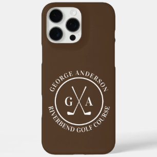 iPhone 16 Pro Max Funda personalizada para cabeza de palo de golf co