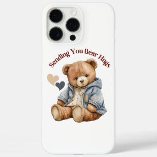 iPhone 16 Pro Max Teddy Bear Hug Funda de teléfonos celulares