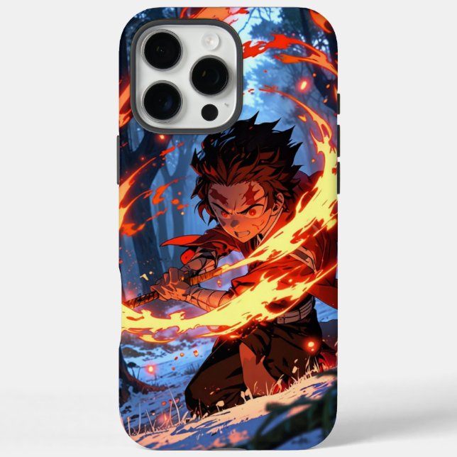 iPhone 16 Pro Max Título:  Funda de teléfono de Demon Slayer: Tanjir (Reverso)