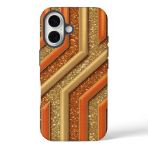 Purpurina Naranja de lujo Purpurina de oro Funda p