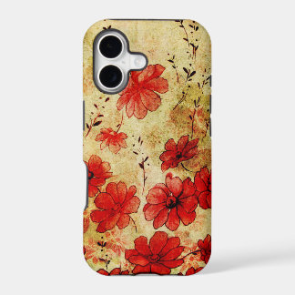 iPhone 5 del 赤くグランジな花の