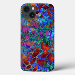 iPhone 6 Funda Resplandor Floral duro Abstracto Vi