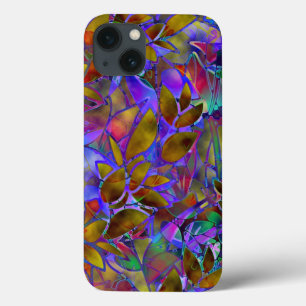 iPhone 6 Funda Resplandor Floral duro Abstracto Vi