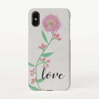 iPhone X Amor - Funda para teléfono de flor silvestre