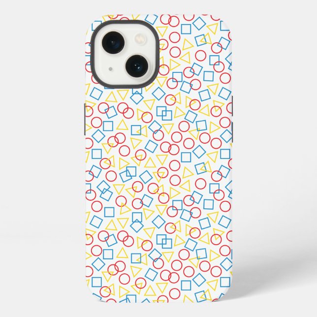 iPhone Círculo Triángulo Cuadrado Case-Mate Funda para iP (Reverso )