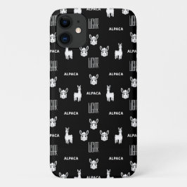 iPhone de Alpaca blanco y negro 11 Fundas de Wigha