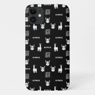 iPhone de Alpaca blanco y negro 11 Fundas de Wigha