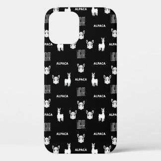 iPhone de Alpaca Blanco y Negro 12 Fundas de Wigha