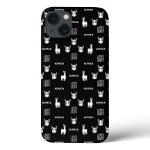 iPhone de Alpaca blanco y negro 13 Fundas de Wigha
