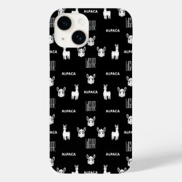 iPhone de Alpaca Blanco y Negro 14 Fundas de Wigha