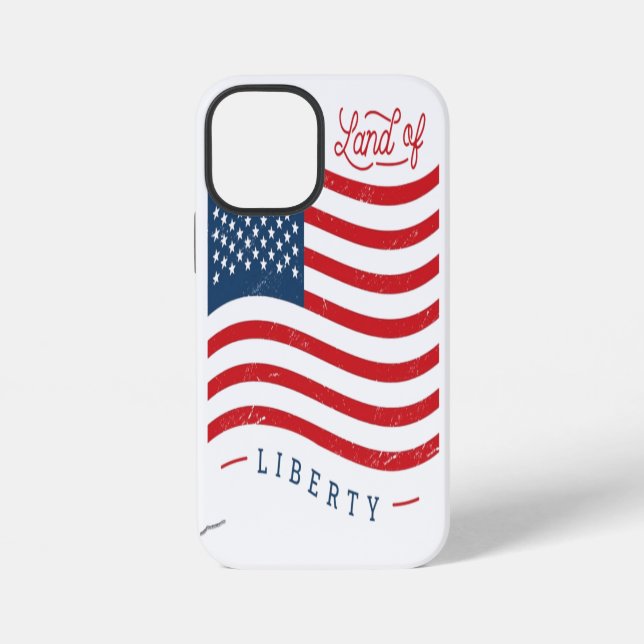 iPhone Dulce Tierra de Libertad Funda Patriótica para iPh (Reverso )