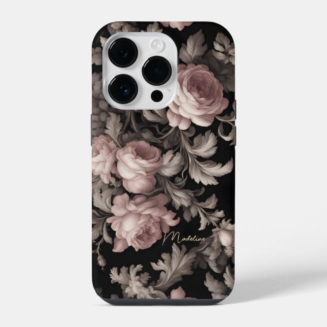 iPhone Flores dramáticas - Funda personalizado para iPhon (Reverso )