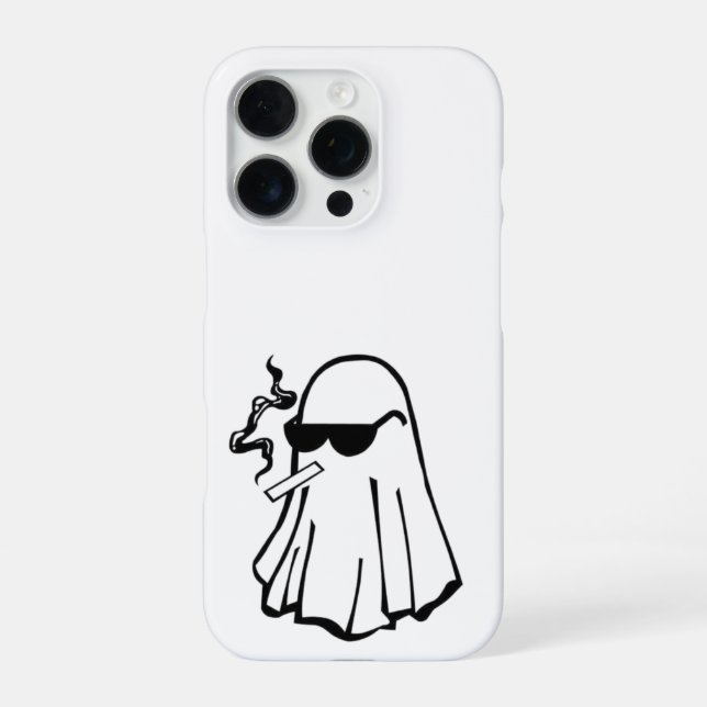 iPhone Frio Fantasma con Cigarrillo – Funda para Teléfono (Reverso)