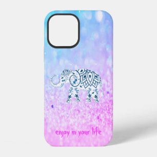 iPhone 12 Funda Cool Trendy Bokeh Elefante Case-Mate para iP
