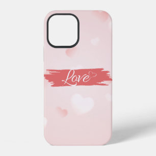 iPhone 12 Funda Cool Trendy Pink Heart Love Case-Mate para i