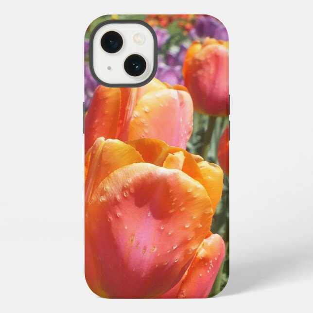 iPhone Funda de aire para iPad Tulips de primavera (Reverso )