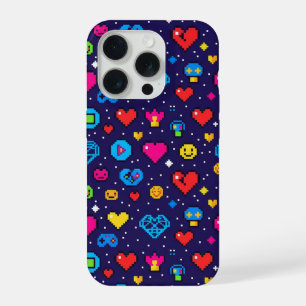 Funda de teléfono con patrón de píxeles para juego