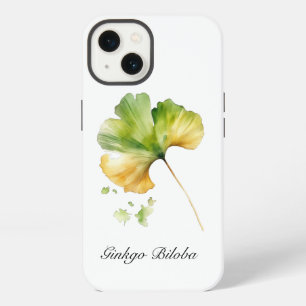 Funda de teléfono de Ginkgo Biloba acuarela para b