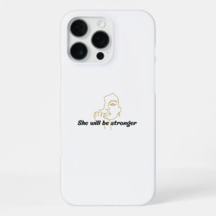 iPhone 16 Pro Max Funda de teléfono motivacional para mujeres