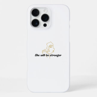 iPhone 16 Pro Max Funda de teléfono motivacional para mujeres