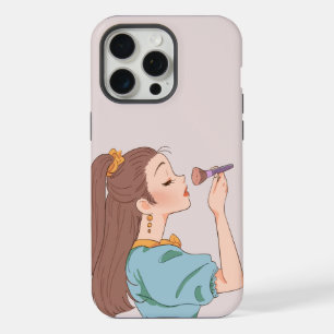 Funda de teléfono para chica de maquillaje chic –