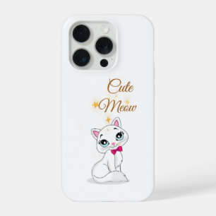 Funda de teléfono para gato lindo Meow 
