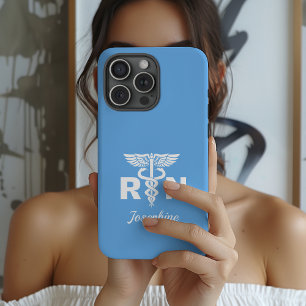 Funda de teléfono personalizada para enfermera RN,