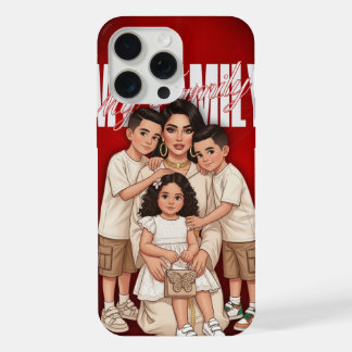 Funda de teléfono personalizada para familia marro