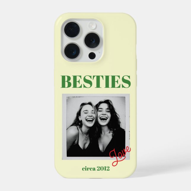 iPhone Funda de teléfono personalizada para mejor amiga (Reverso )