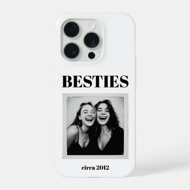 iPhone Funda de teléfono personalizada para mejor amiga (Reverso )