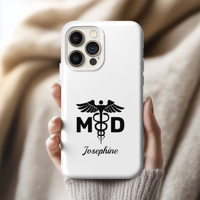 iPhone Funda de teléfono personalizada para trabajadores  (custom doctor md phone case gift, medical graduation phone case gift, gift for doctor phone case)