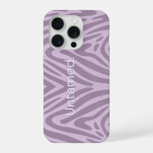 Funda morada con estampado de cebra para móvil