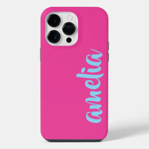 iPhone 14 Pro Max Funda para I Phone con nombre personalizado en azu
