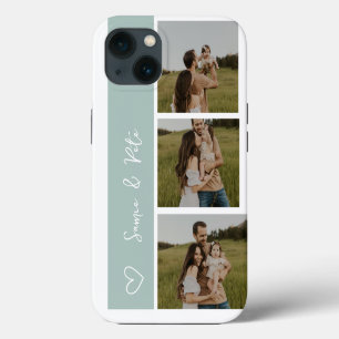 Funda para I Phone con rejilla de colaje de 3 foto