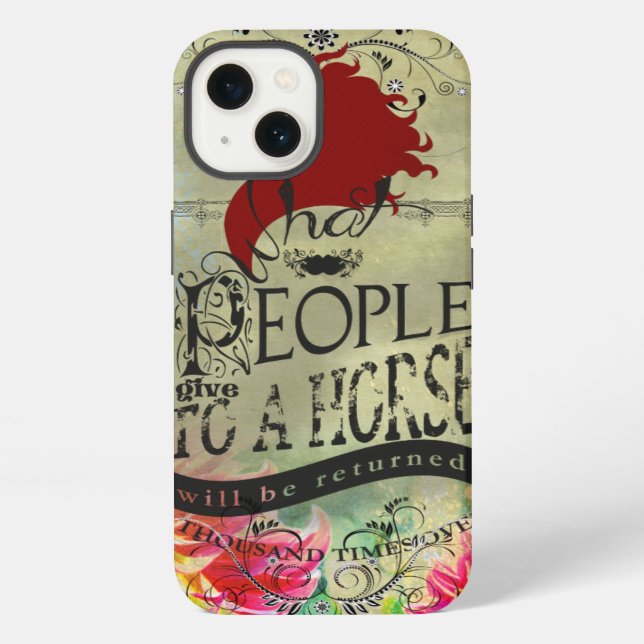 iPhone Funda para iPad - Cita de caballo (Reverso )