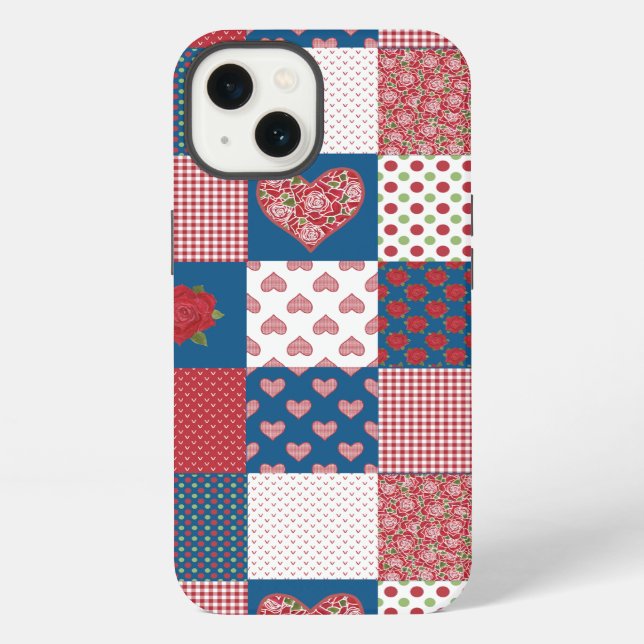 iPhone Funda para iPad Mini Retina: Patchwork de Corazone (Reverso )