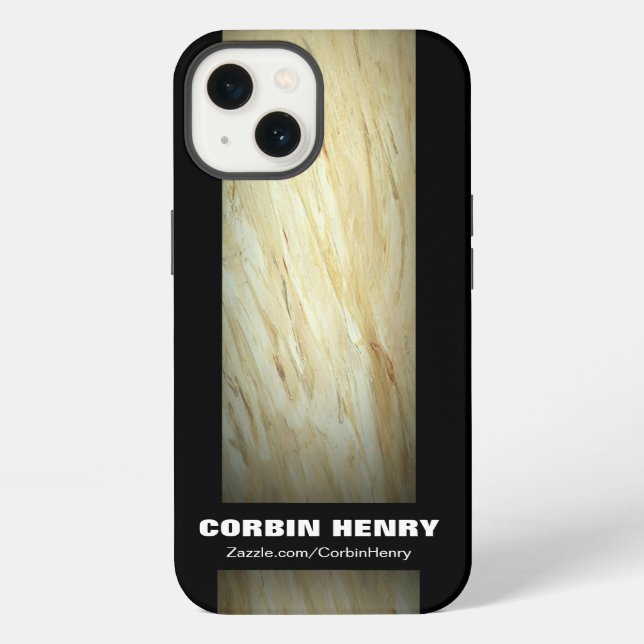 iPhone Funda para iPad negra con mármol blanco (Reverso )