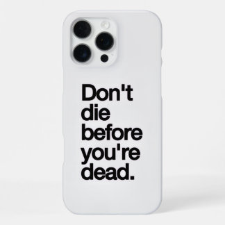 iPhone 16 Pro Max Funda para iPhone16 con cita motivacional