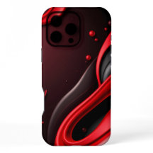 Funda para móvil con gradiente 3D rojo y negro-Ma