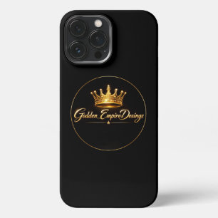 iPhone 13 Pro Max funda para móvil negro y dorado