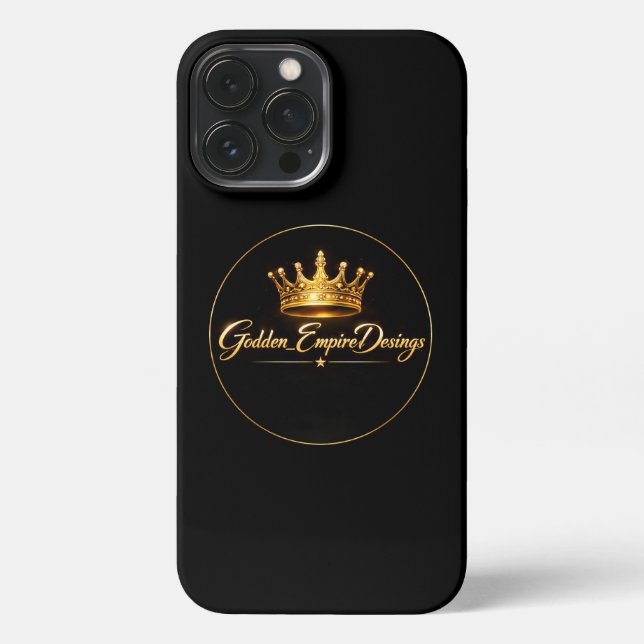 iPhone funda para móvil negro y dorado (Reverso )