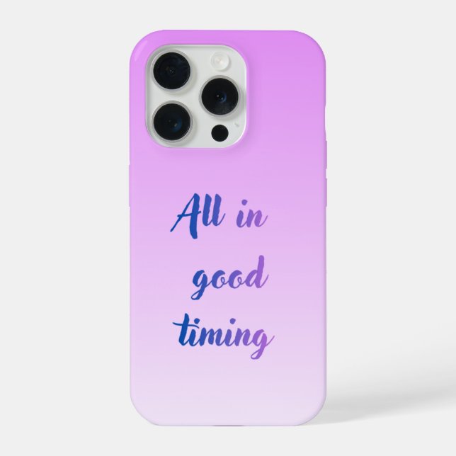 iPhone Funda para móvil Todo a su debido tiempo (Reverso )