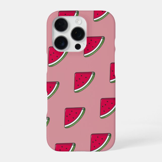 iPhone Funda para móvil watermelon slice kawaii (Reverso)