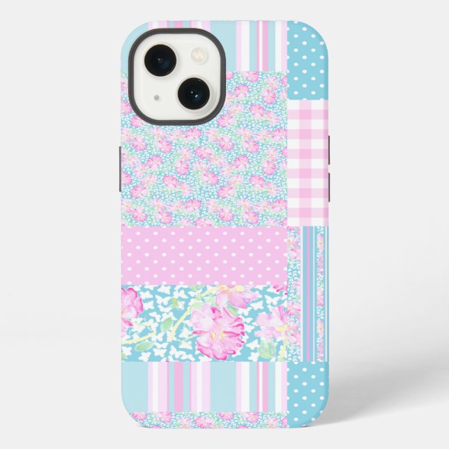 iPhone Funda para Samsung Note 4 Rosas Mariposas Patchwor (Reverso )