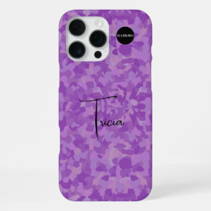 iPhone 16 Pro Max Funda para teléfono celular Camuflaje Morado HAMby