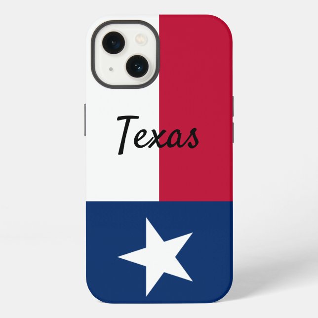 iPhone Funda para teléfono celular con bandera de Texas (Reverso )
