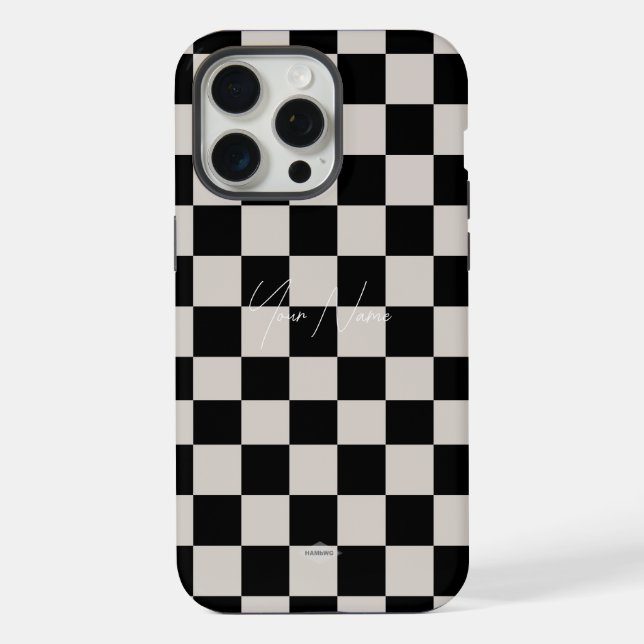 iPhone Funda para teléfono Checkers (Reverso )